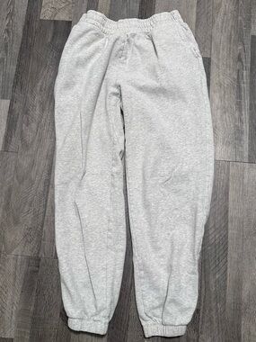 American Eagle Outfitters Light Gray Jogger Sweatpants